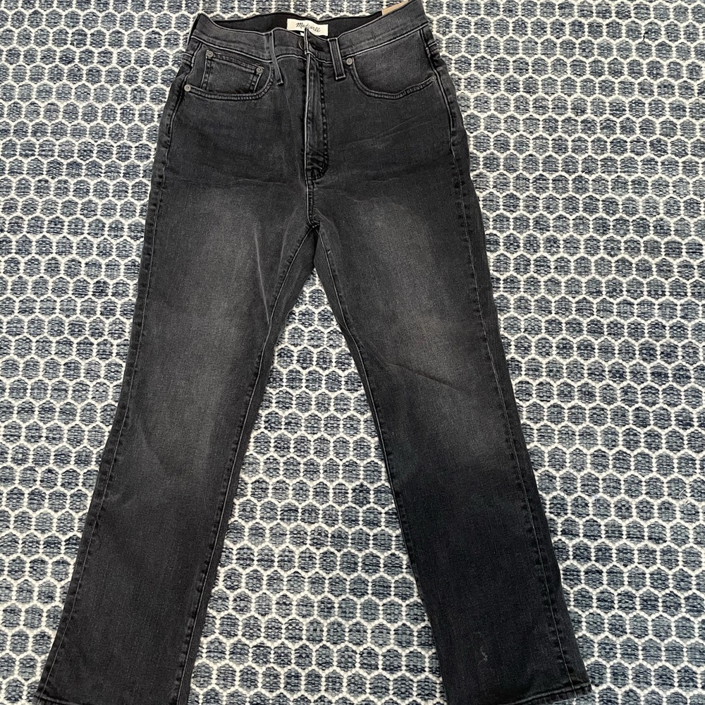Madewell Slim Demi Boot Black Jean